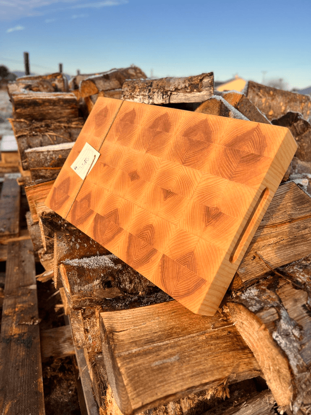 Ash End Grain Chopping Board 45.5cm x 27.5cm x 5.5cm 